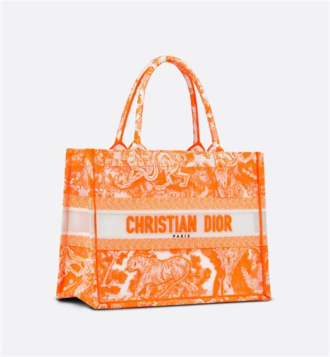 dior book tote orange|dior book tote 2021.